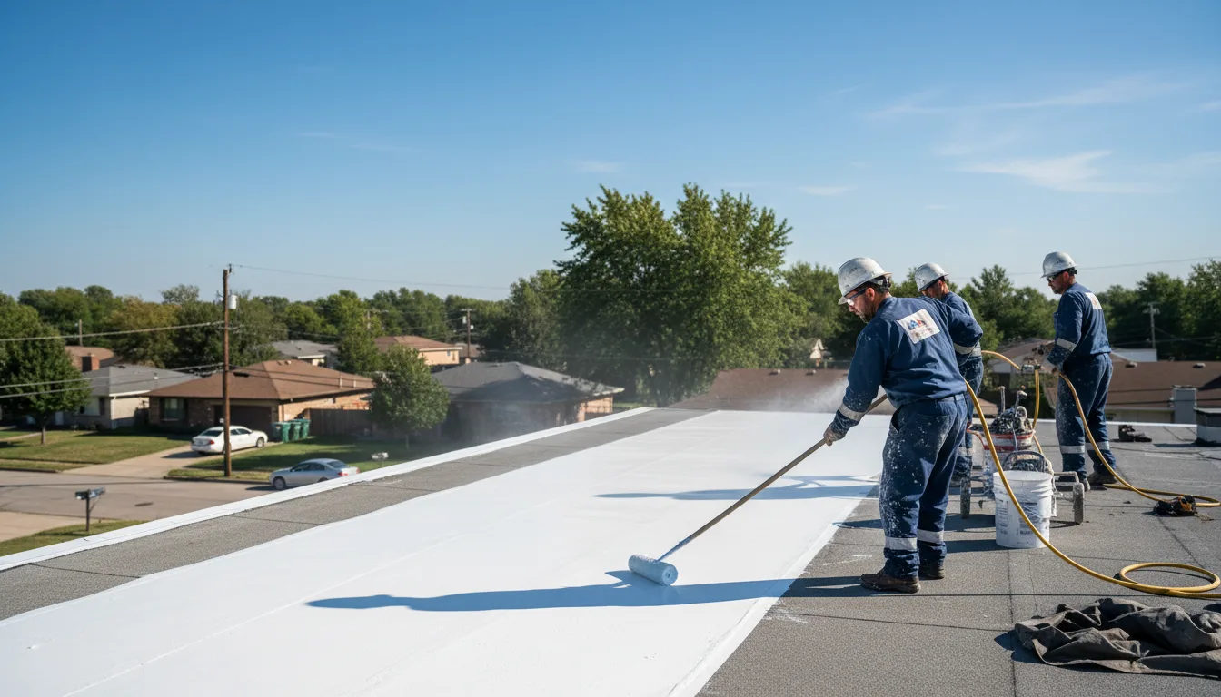 Commercial roof coating in Waterford, ME near me